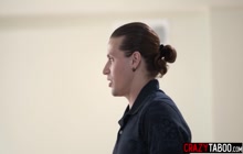 Big tits houswife needs a big hard cock and young guy came and she used him