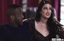 Two big cock gays on one big ass teen Lydia Black and she enjoyed threesome