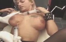 Breast Saline Injection And Tits Torture