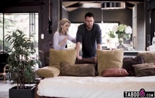 Angry dad fucks his petite teen stepdaughter Lola Fae in her mouth and anal